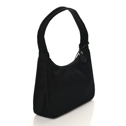 Prada Tessuto Nylon Mini Re-Edition 2000 Bag Black 3 of 10