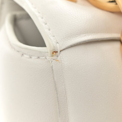Bottega Veneta Lambskin Maxi Intreccio Padded Chain Cassette Crossbody Bag White 11 of 11