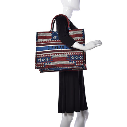 Christian Dior Canvas Embroidered Exclusive US Book Tote Multicolor 2 of 9