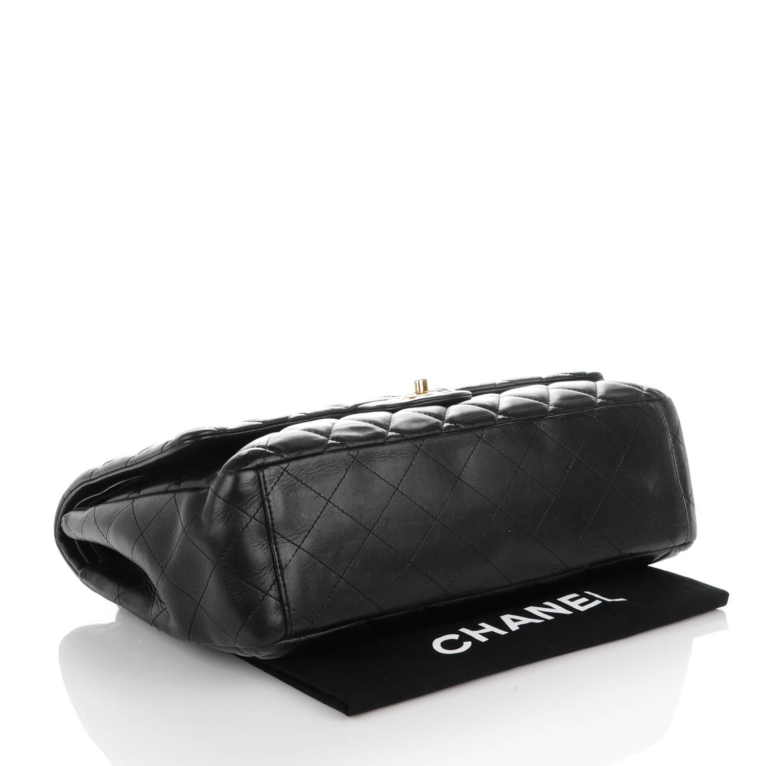 Chanel Lambskin Quilted Maxi Double Flap Black 4 of 11