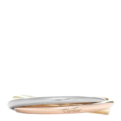 Cartier 18K Pink Yellow White Gold Extra Small Trinity Ring 49 4.75 1 of 3
