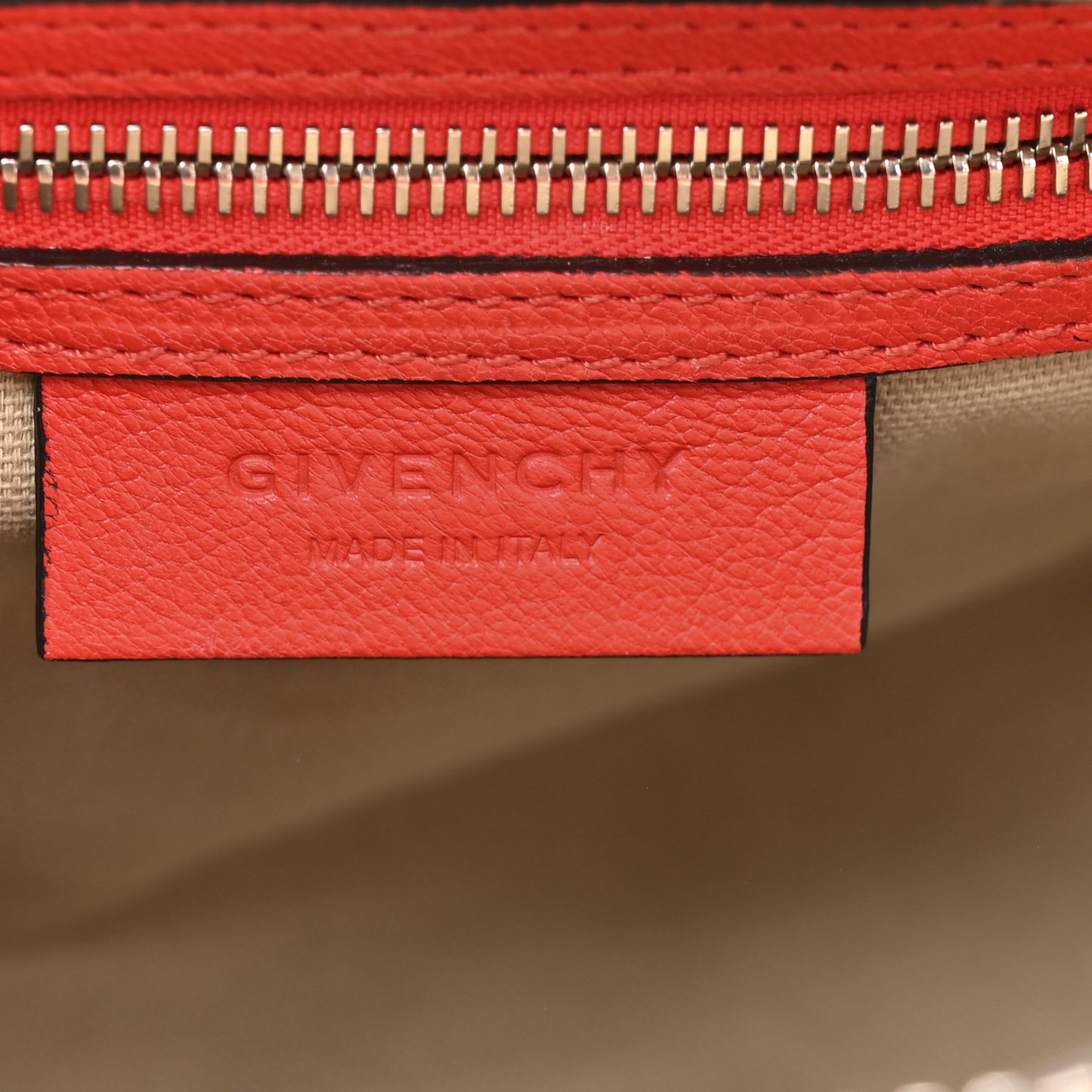 Sugar Goatskin Mini Antigona Pop Red