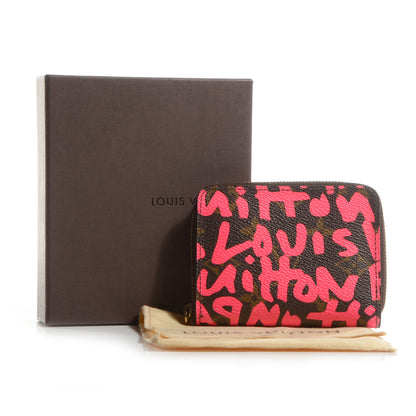 Louis Vuitton Monogram Graffiti Zippy Coin Purse Fuchsia 7 of 7