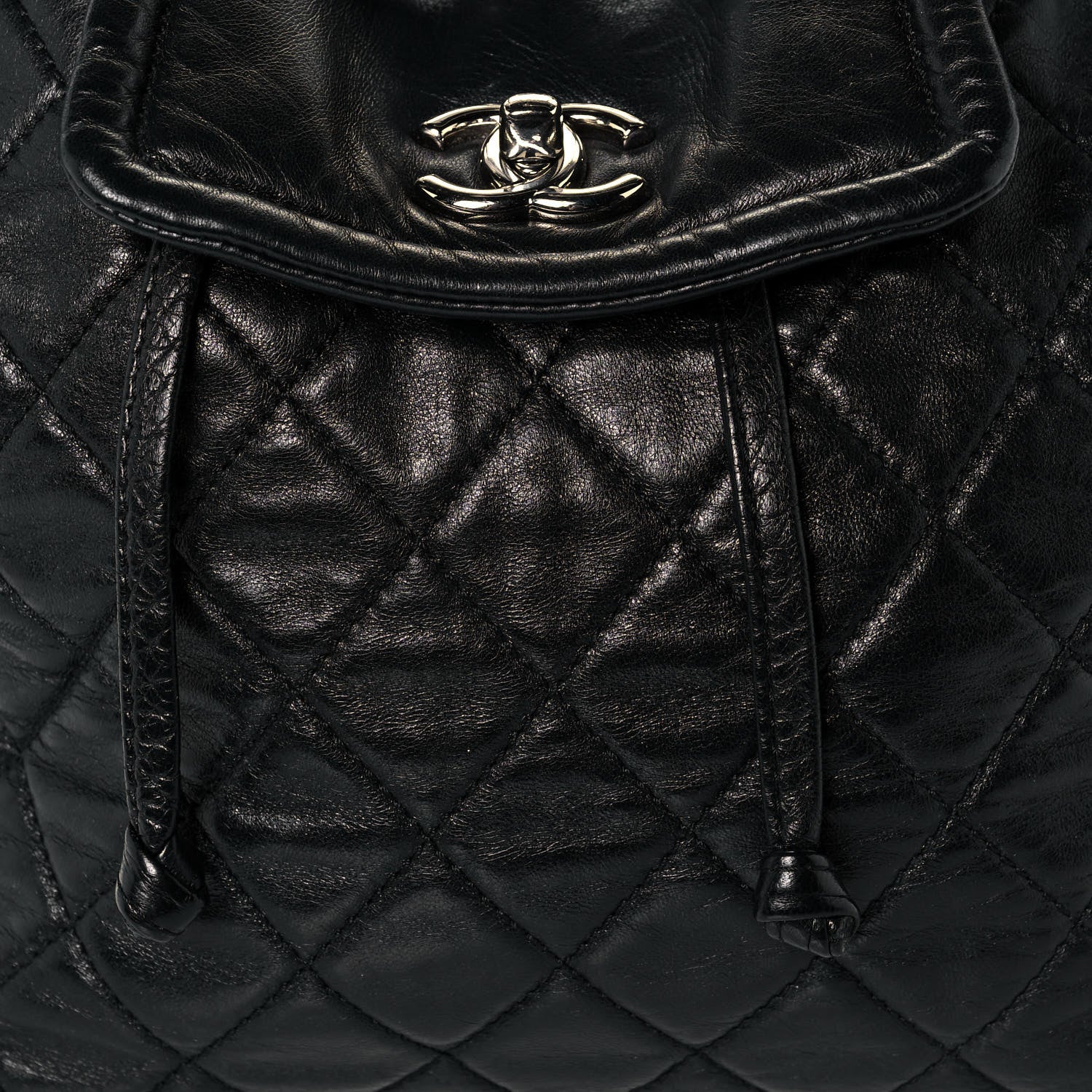 Chanel Lambskin Quilted Beijing Backpack Black 9 of 16