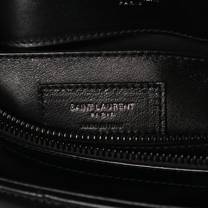 Saint Laurent Calfskin Y Quilted Monogram Small Loulou Chain Satchel Black 6 of 11