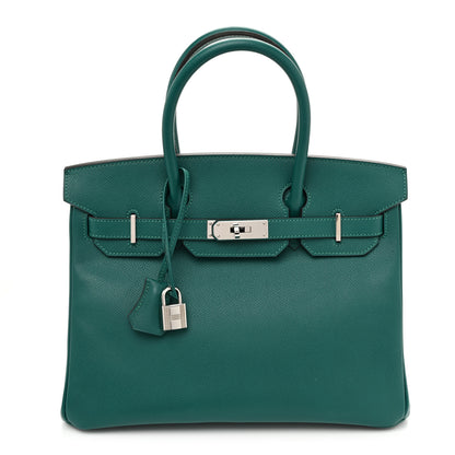Hermes Epsom Birkin 30 Malachite 1 of 12