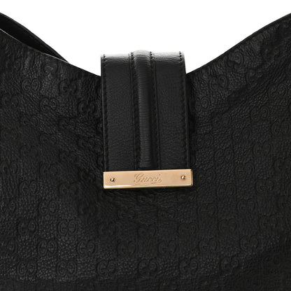 Gucci Guccissima Large New Ladies Web Hobo Black 8 of 10