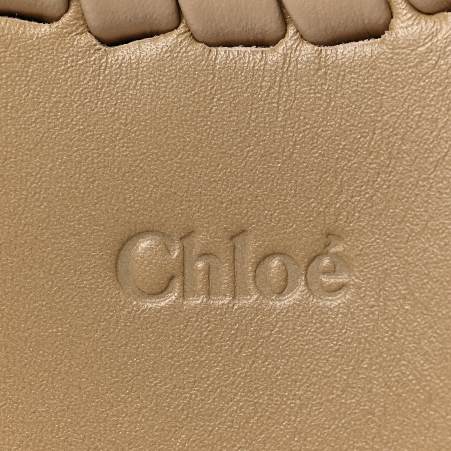 Calfskin Small Mony Tote Argil Brown