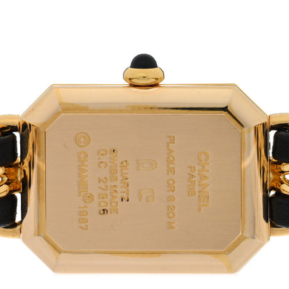 Chanel Stainless Steel Lambskin 20mm Chain Premiere Quartz Watch Gold M 4 of 4