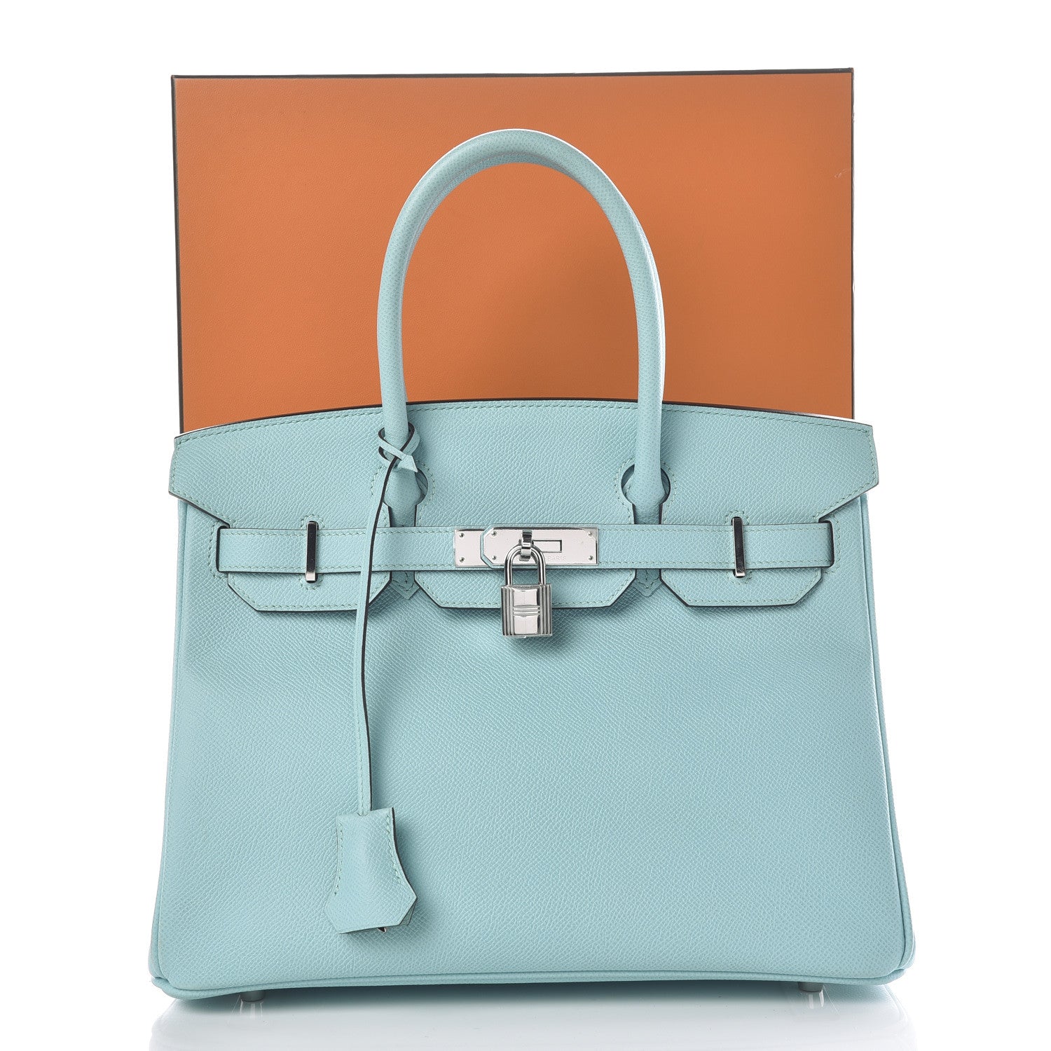Hermes Epsom Birkin 30 Bleu Atoll 10 of 10