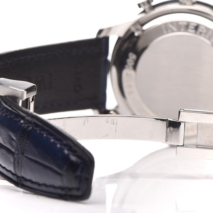 IWC Stainless Steel Alligator 41mm Portuguese Chronograph Automatic Watch IW371446 5 of 12