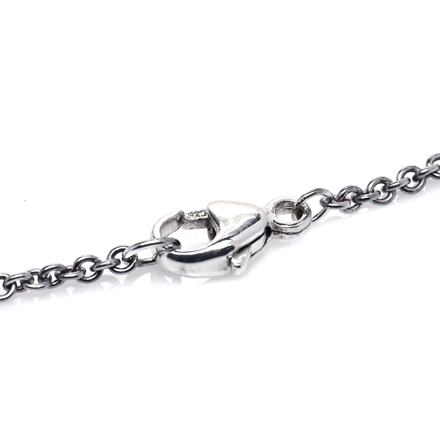 Tiffany Sterling Silver Pearl Cushion Lariat Necklace 3 of 5