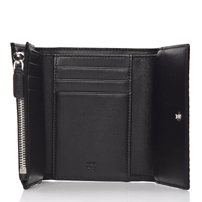 MCM Visetos Tri-Fold Wallet Black 5 of 8