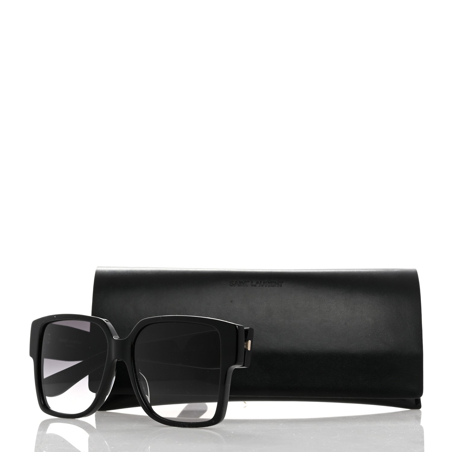 Saint Laurent Square SL M9 Sunglasses Black 7 of 7