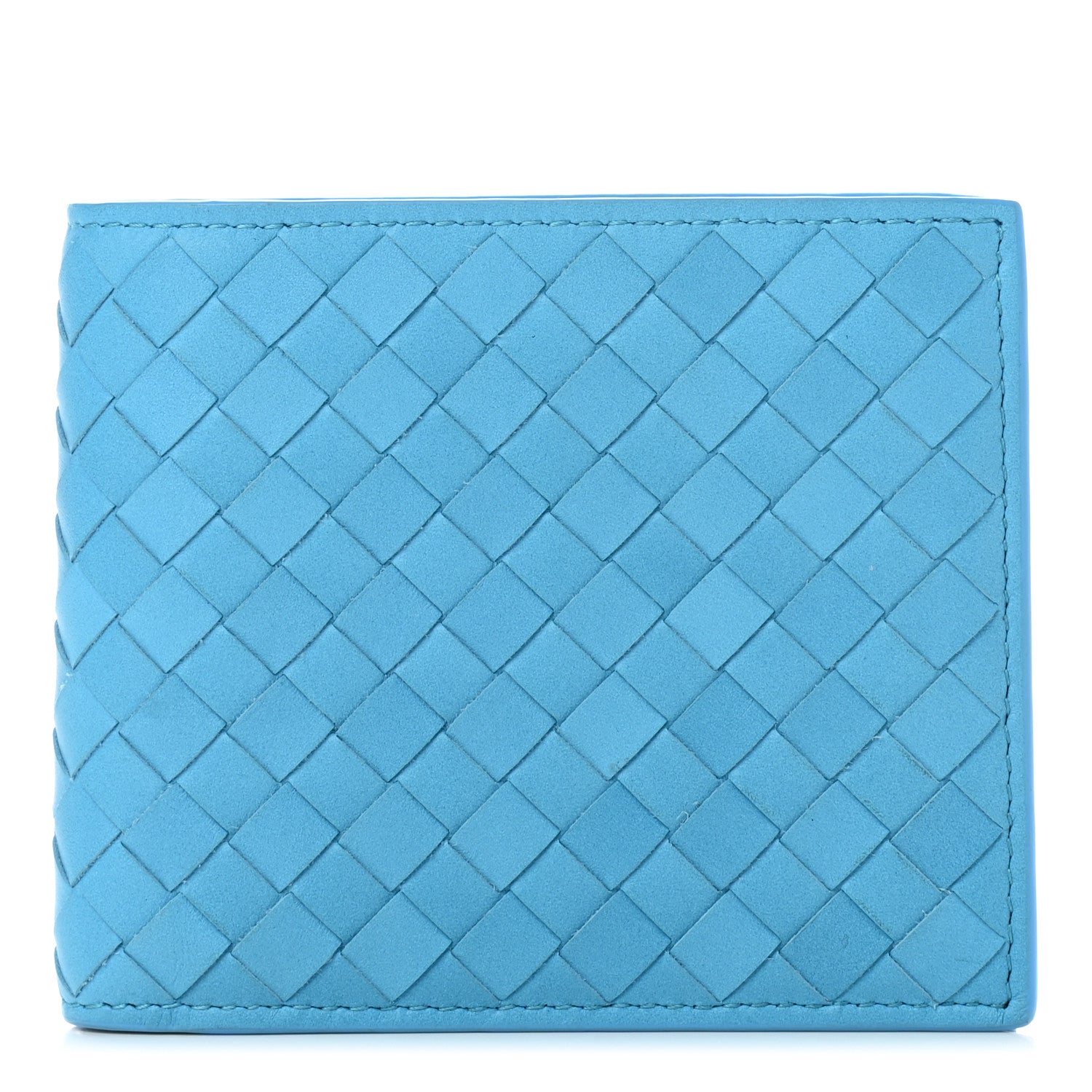 Bottega Veneta Nappa Intrecciato Bifold Wallet Sky Blue 1 of 10