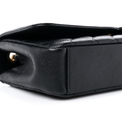 Chanel Caviar Quilted Medium CC Filigree Flap Black 8 of 11