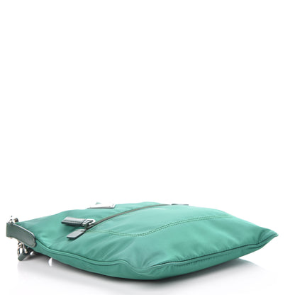 Prada Nylon Flat Messenger Bag Oleandro 4 of 9