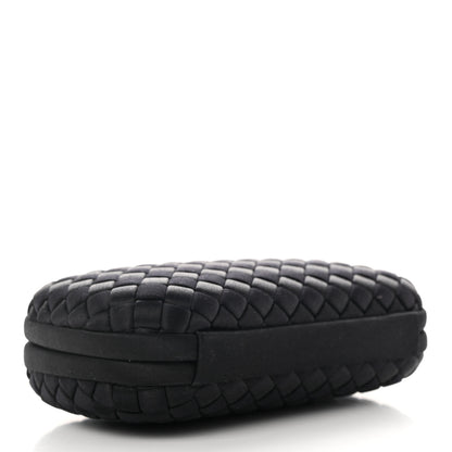 Bottega Veneta Satin Intreccio Impero Knot Clutch Black 4 of 6