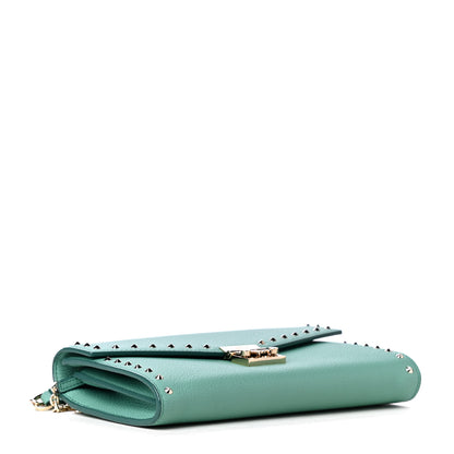 MCM Calfskin Studded Patricia Wallet On Chain Mint 3 of 4