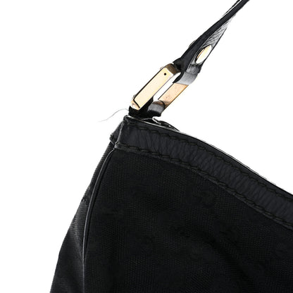 Gucci Monogram Large New Ladies Web Hobo Black 12 of 13