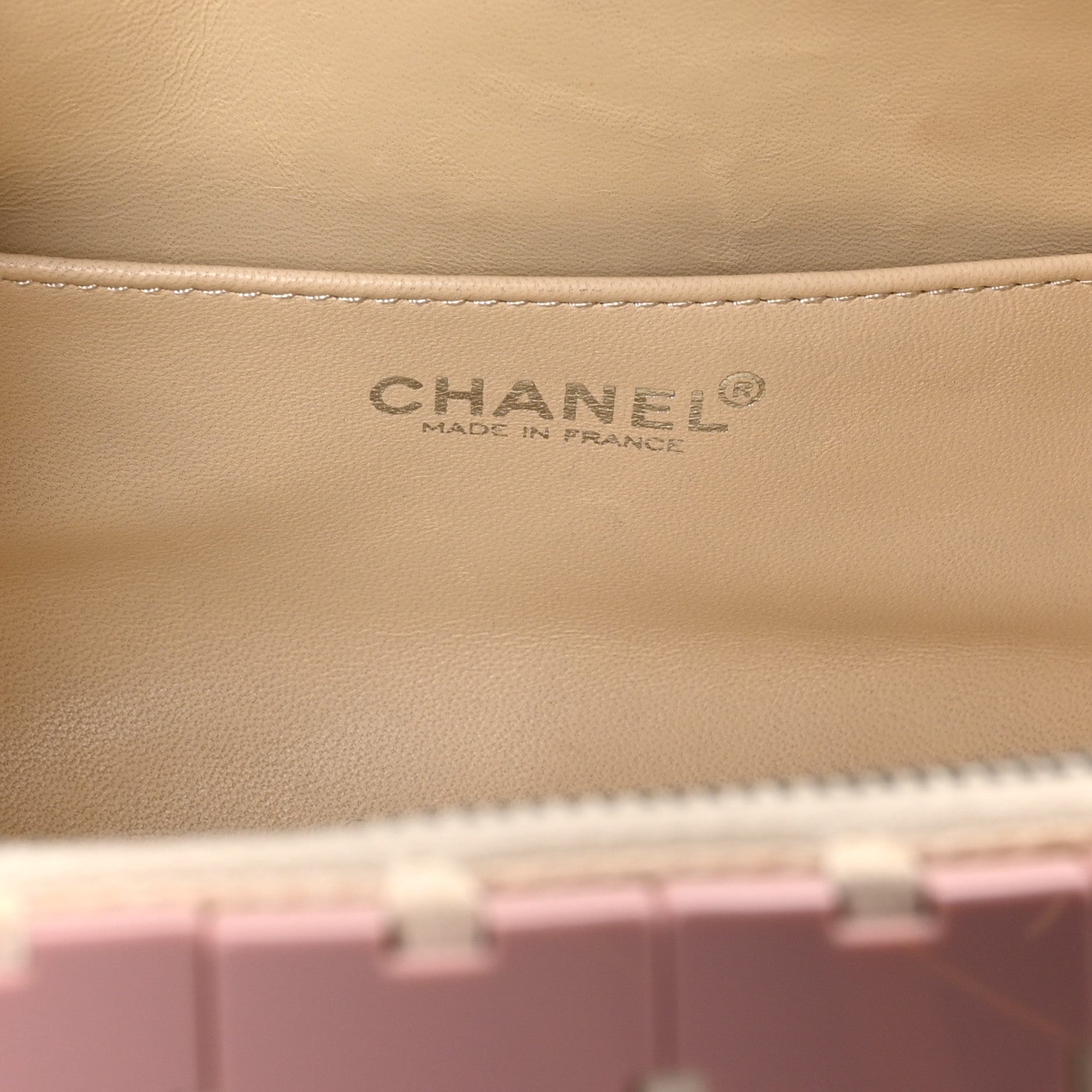 Chanel Lambskin Resin Tile Bowler Pink 6 of 10