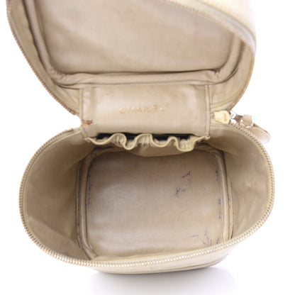 Chanel Caviar Cosmetic Vanity Bag Ivory 5 of 12