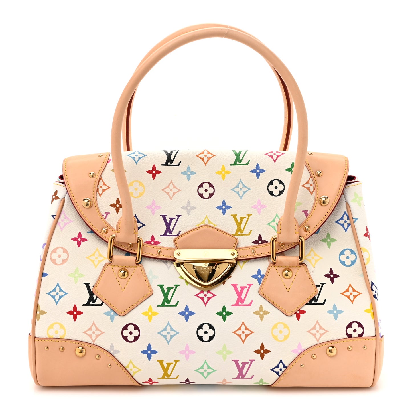Monogram Multicolor Beverly GM White