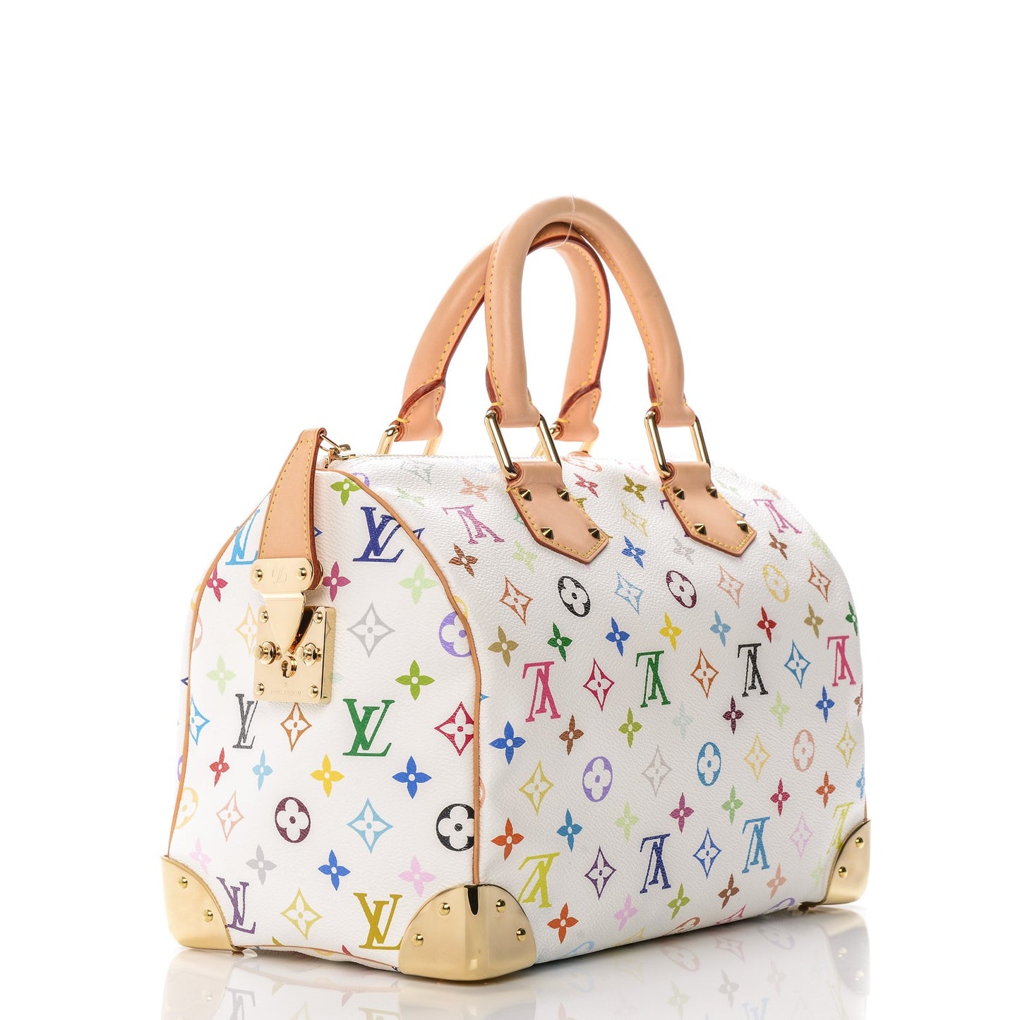 Monogram Multicolor Speedy 30 White