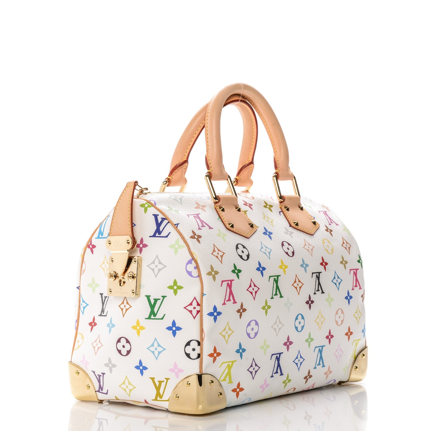 Louis Vuitton Monogram Multicolor Speedy 30 White 3 of 8