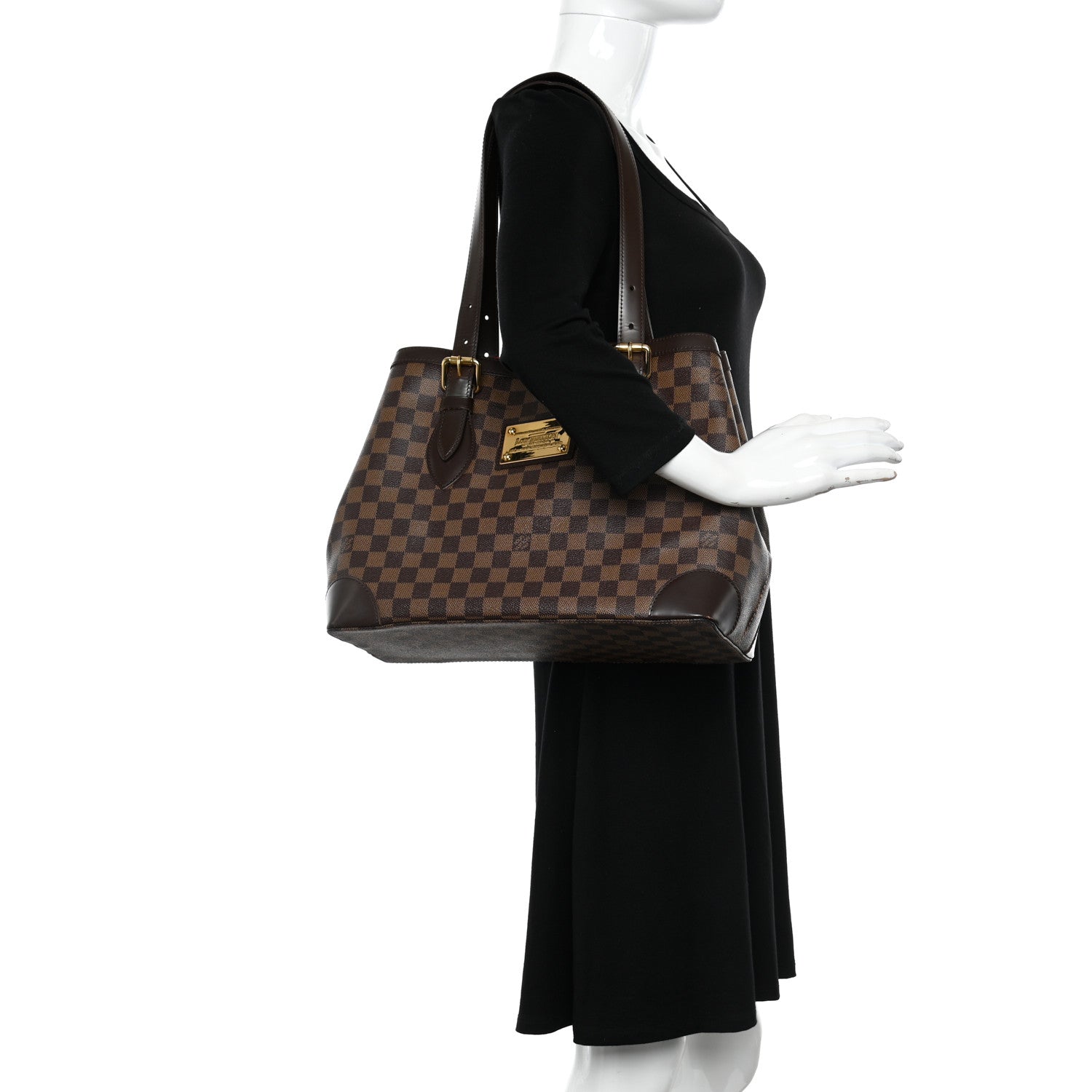 Louis Vuitton Damier Ebene Hampstead MM 2 of 9