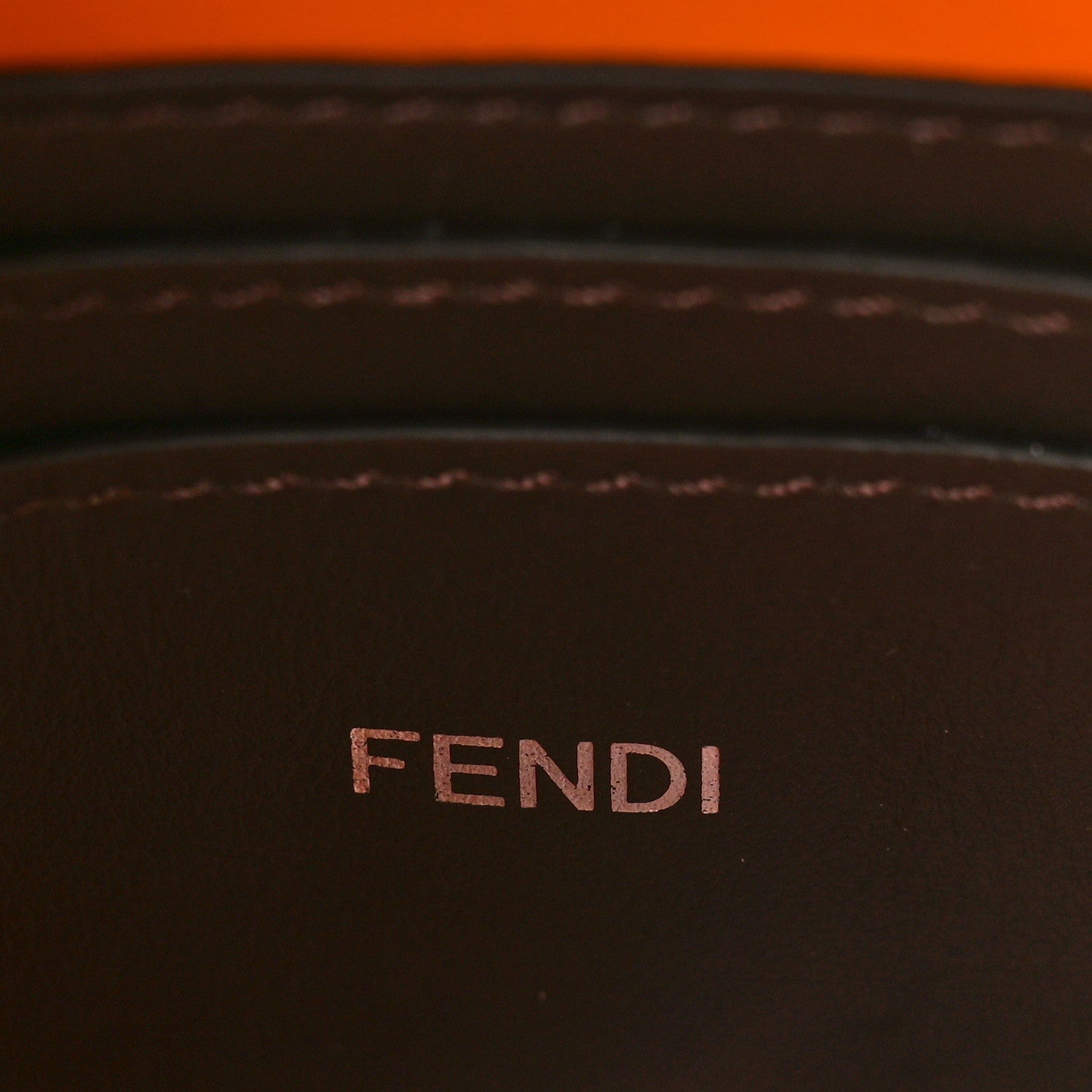 Fendi Cuoio Romano Vitello Cover Bi-Color Peekaboo I See U X Cross Satchel Orange 6 of 8
