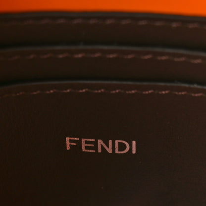 Fendi Cuoio Romano Vitello Cover Bi-Color Peekaboo I See U X Cross Satchel Orange 6 of 8