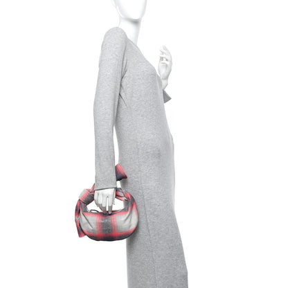 Bottega Veneta Nappa Tartan Shirt Effect Mini Jodie Grey Red 2 of 10