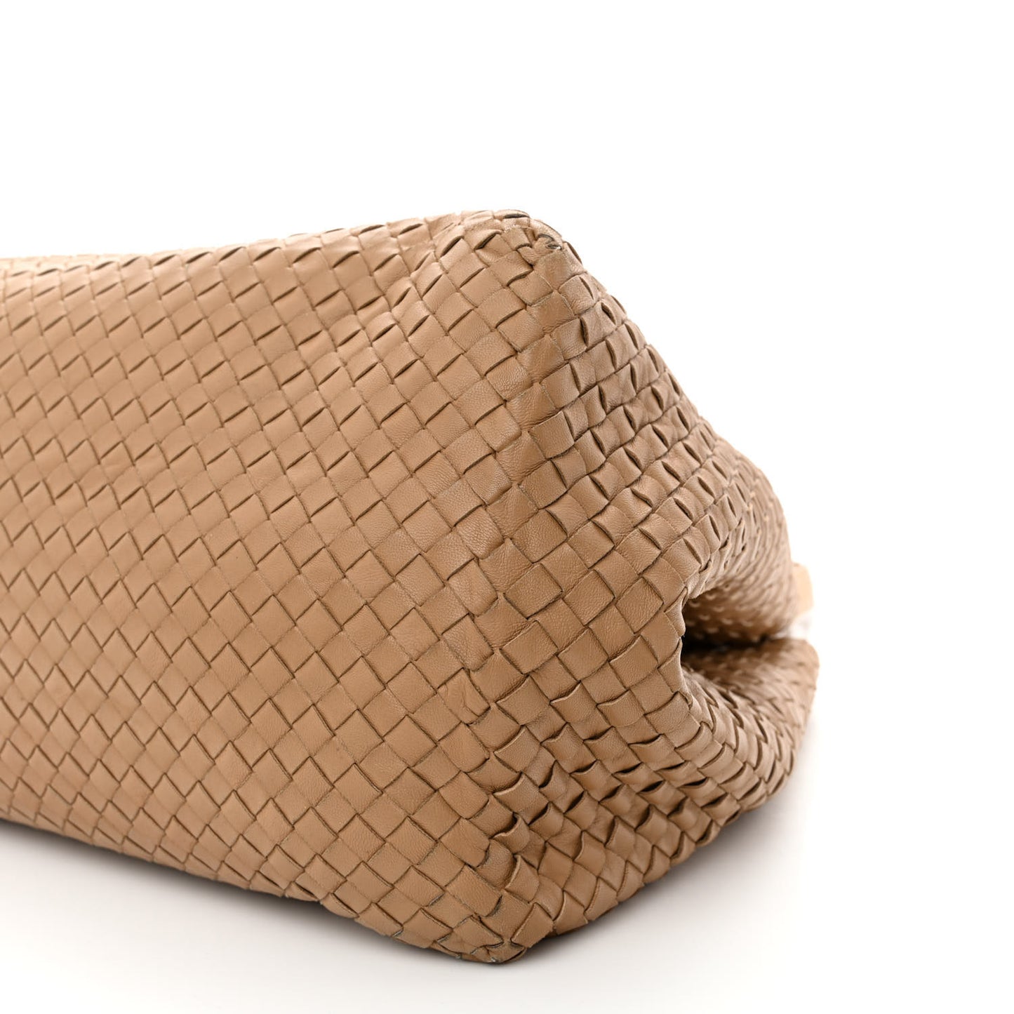 Nappa Intrecciato Large Cesta Tote Camel