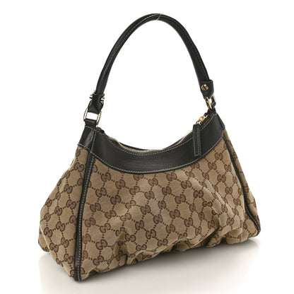 Gucci Monogram Medium D Gold Ring Hobo Dark Brown 2 of 11