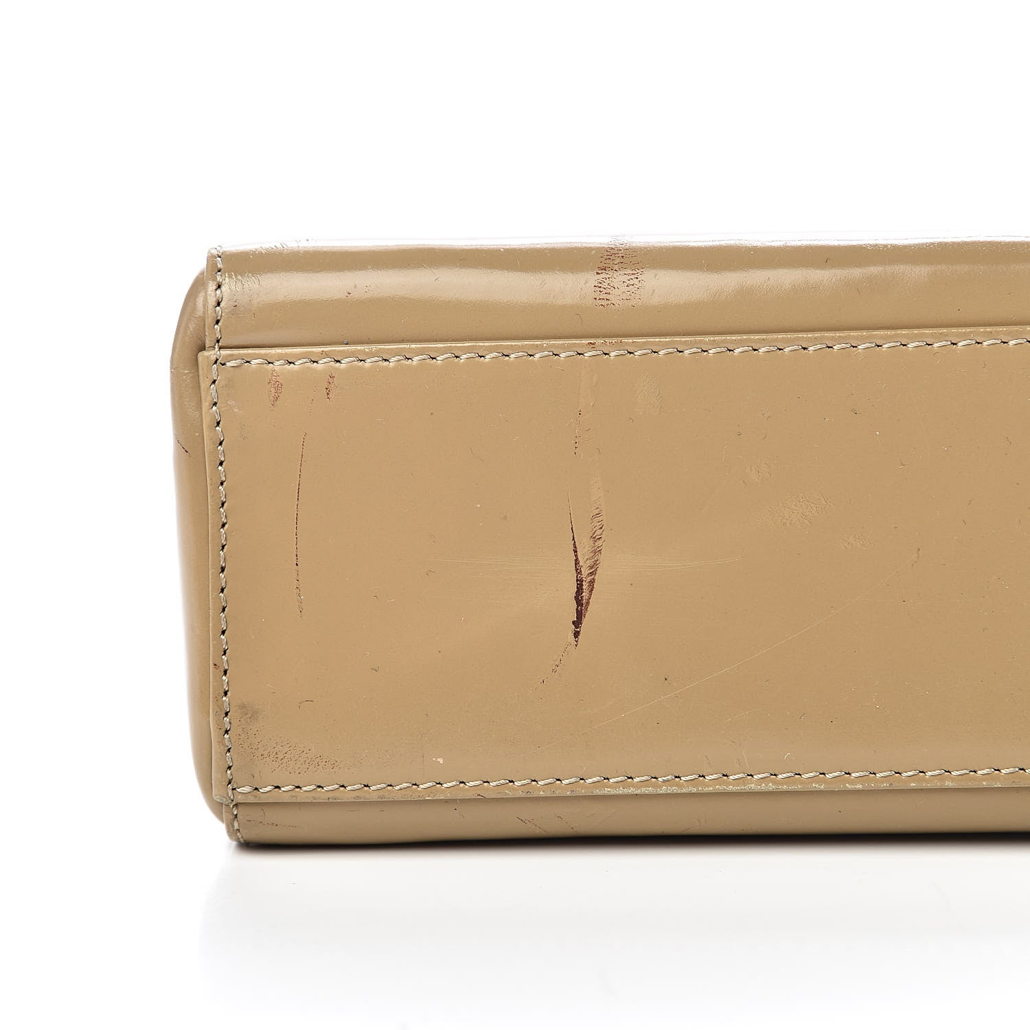 Christian Dior Patent Mini Lady Dior Beige 18 of 19