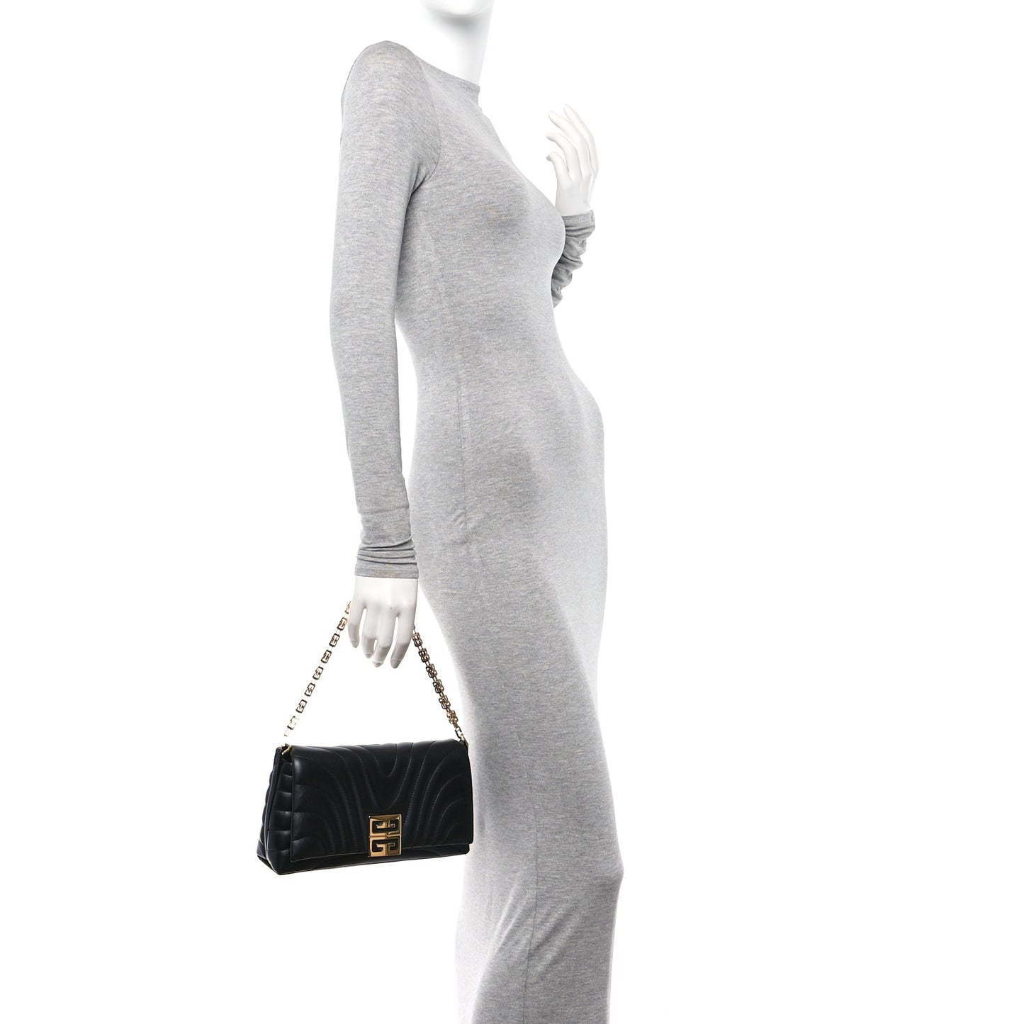 Calfskin Quilted Small 4G Shoulder Bag Black