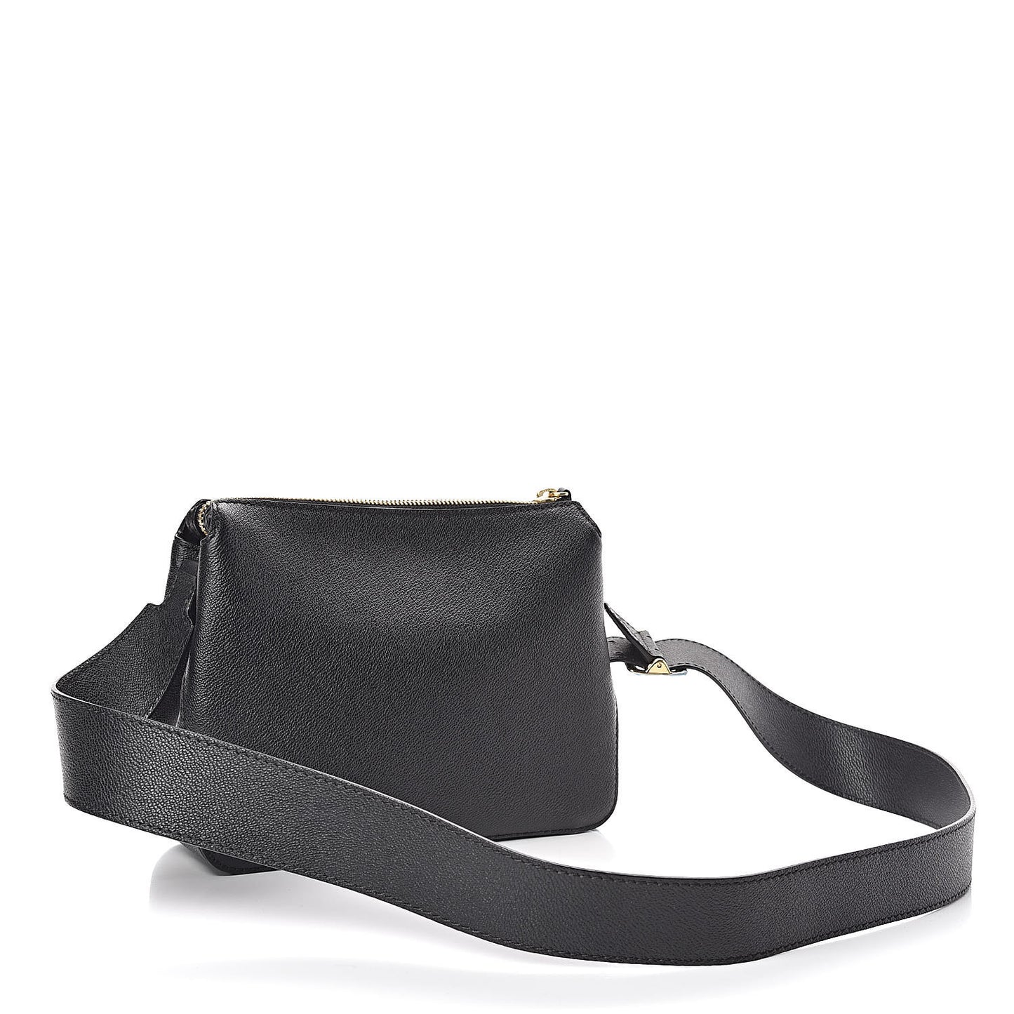 Soft Grain Calfskin House Check Small Helmsley Crossbody Black