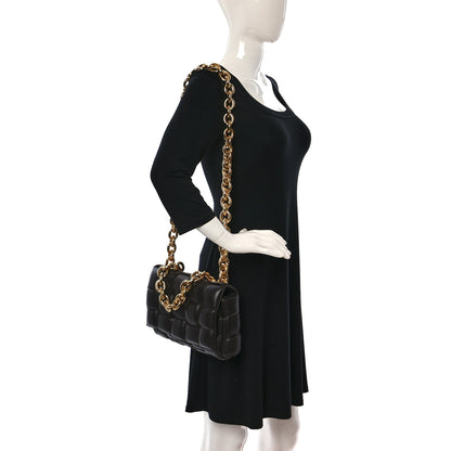 Bottega Veneta Lambskin Maxi Intreccio Padded Chain Cassette Crossbody Bag Fondant 2 of 12