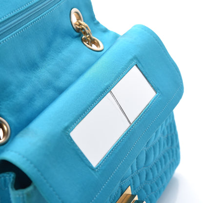 Chanel Satin Coco's Croc 2.55 Reissue 225 Flap Turquoise 10 of 12