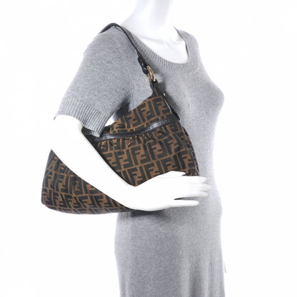 Fendi Zucca Cuoio Lucido Chef Hobo Tobacco Moro 2 of 6