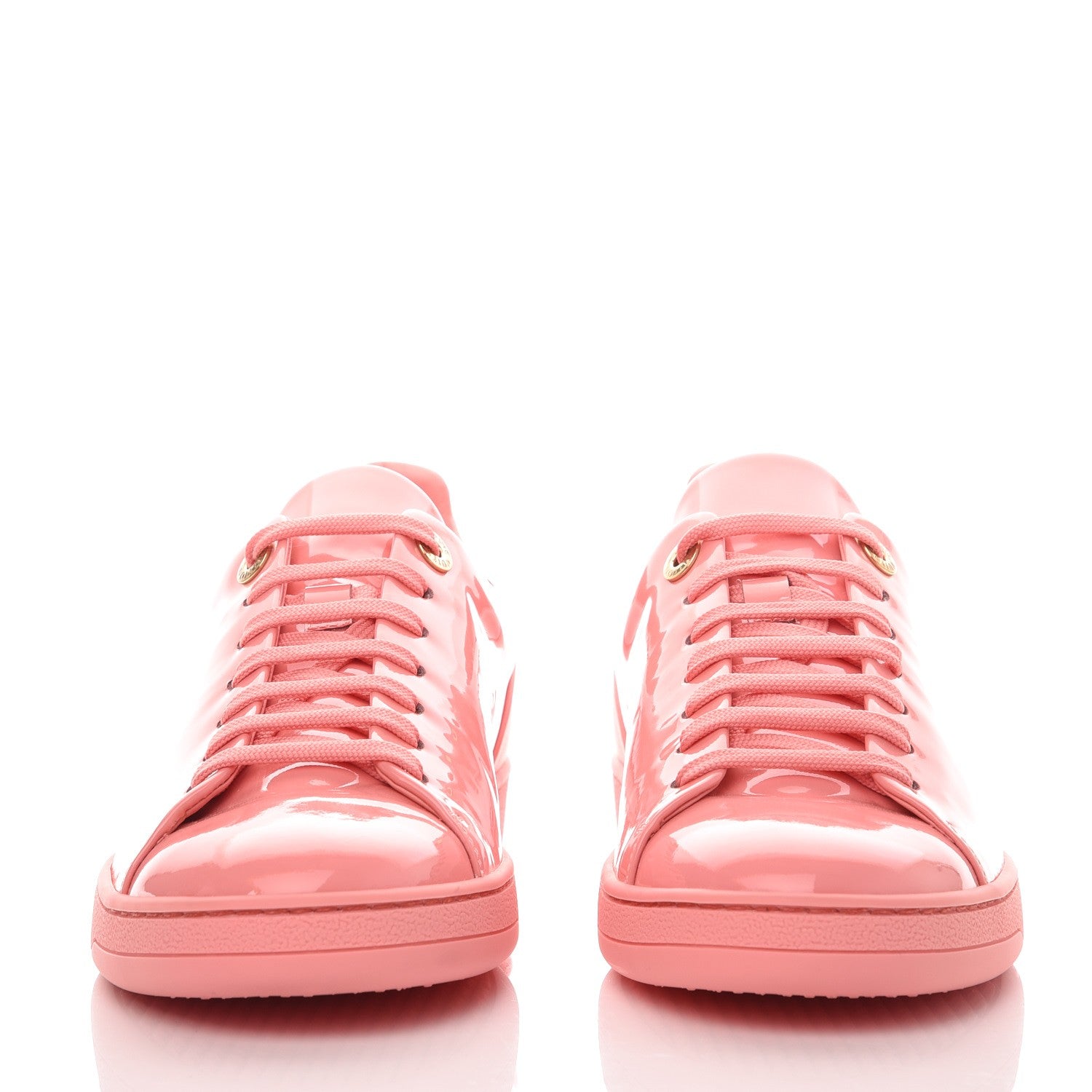 Louis Vuitton Patent Calfskin Frontrow Sneakers 39.5 Rose 4 of 26