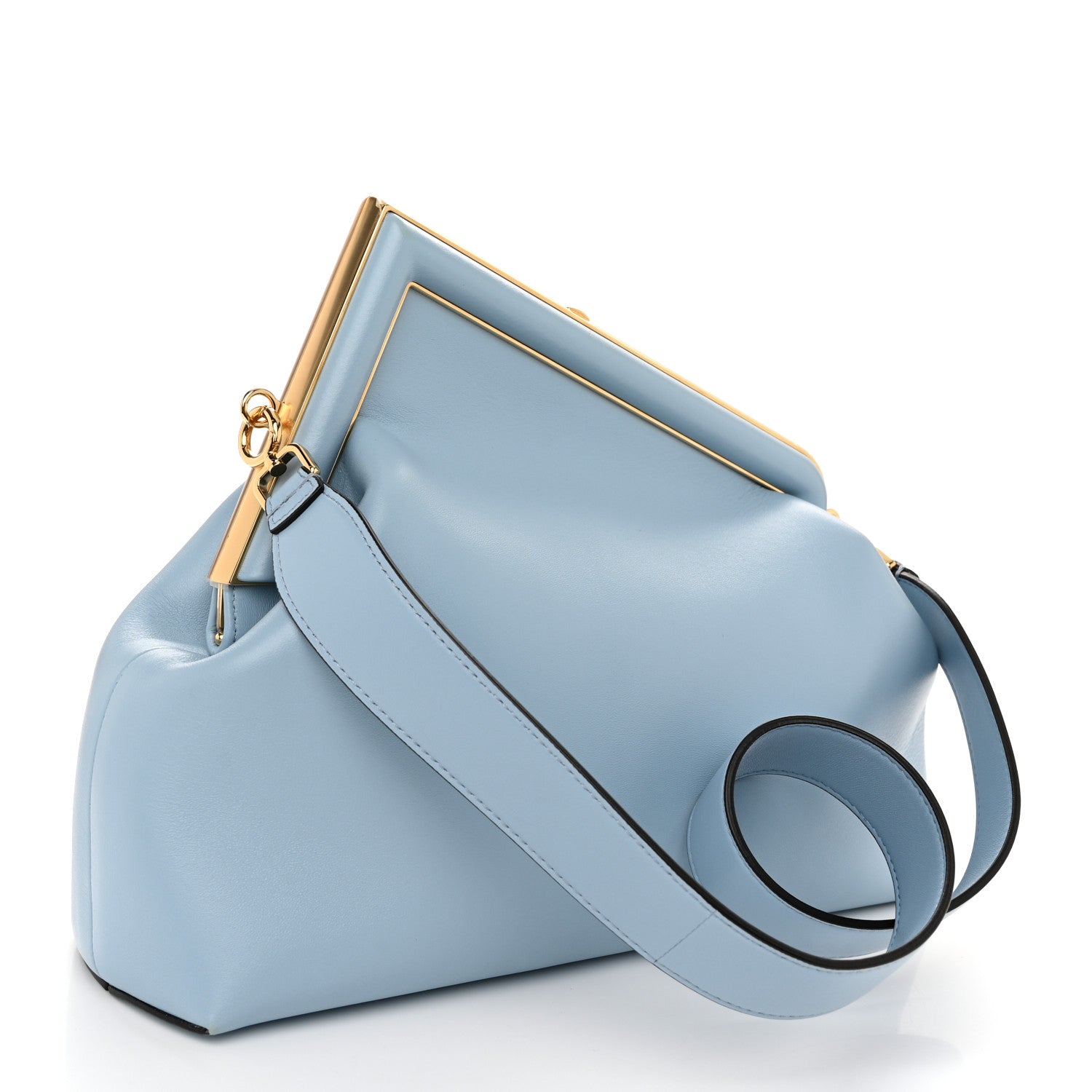 Fendi Shiny Nappa Medium Fendi First Azzurro Baby 3 of 10