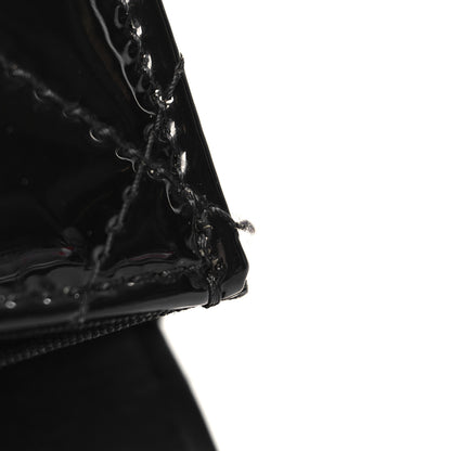 Chanel Patent Quilted Flap Card Holder Black 9 of 10