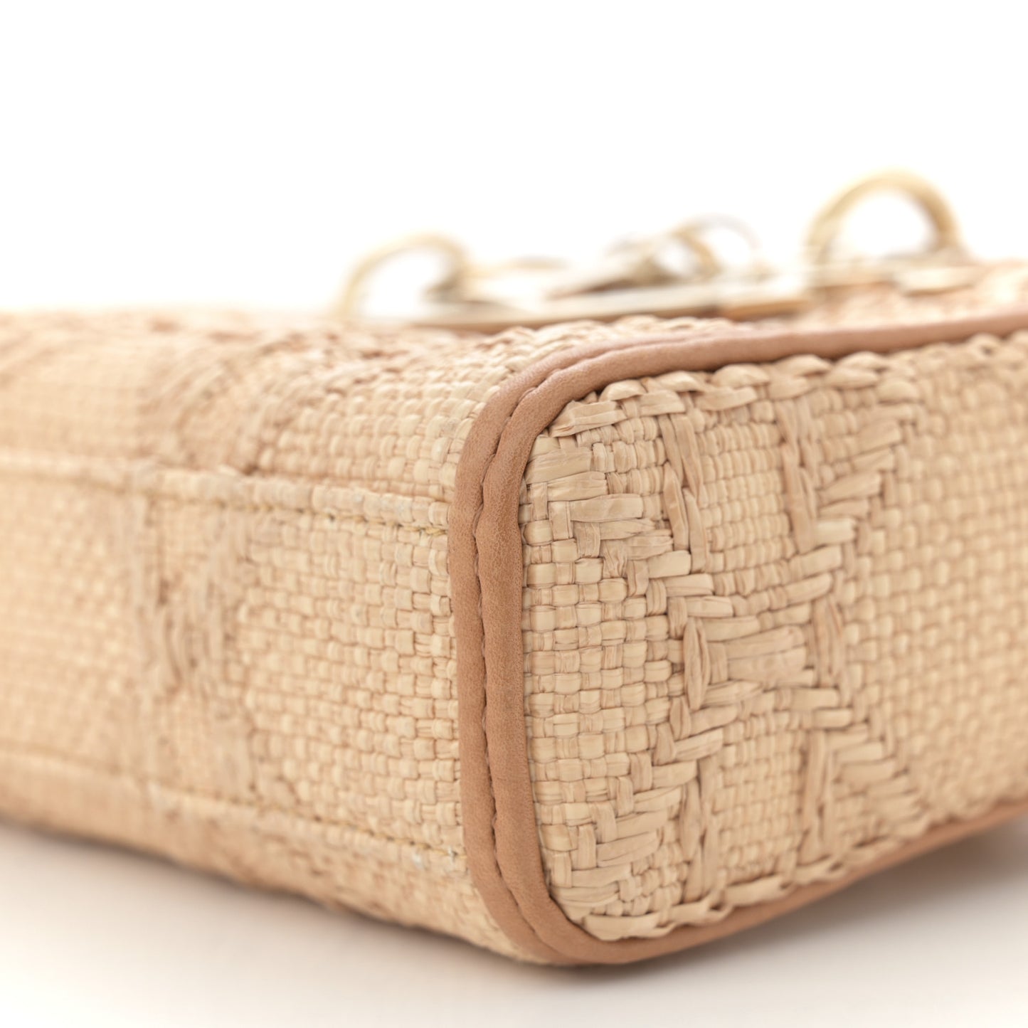 Raffia Macro Cannage Lady D-Joy Natural