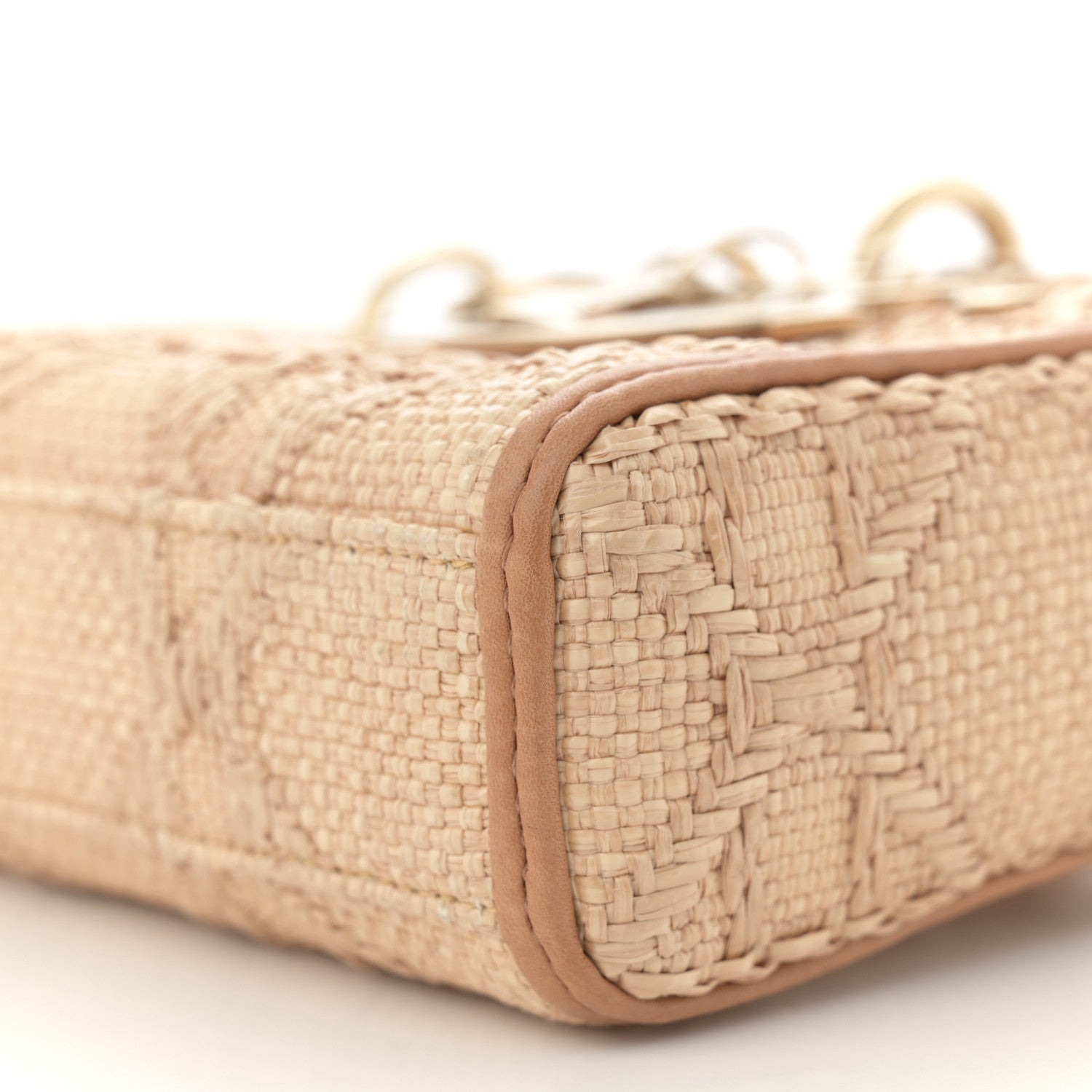 Christian Dior Raffia Macro Cannage Lady D-Joy Natural 10 of 13
