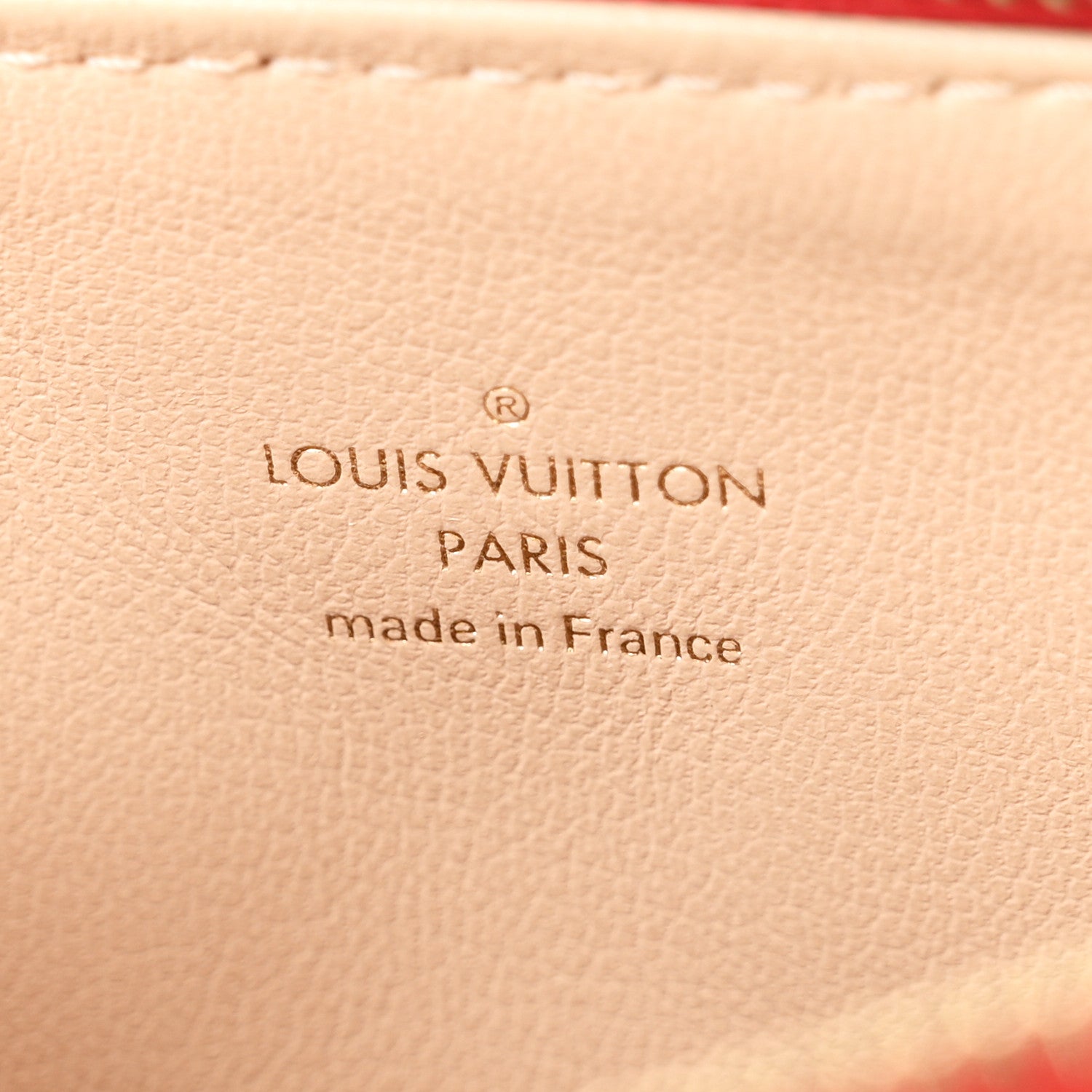 Louis Vuitton Lambskin Embossed Monogram Coussin PM Coquelicot Red 5 of 8