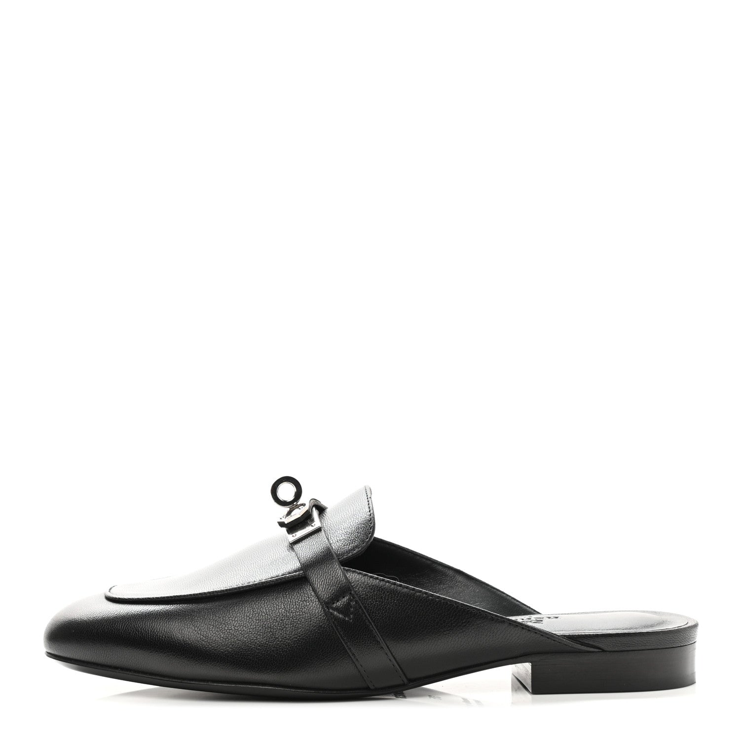 Hermes Goatskin Oz Mules 35 Black 1 of 9