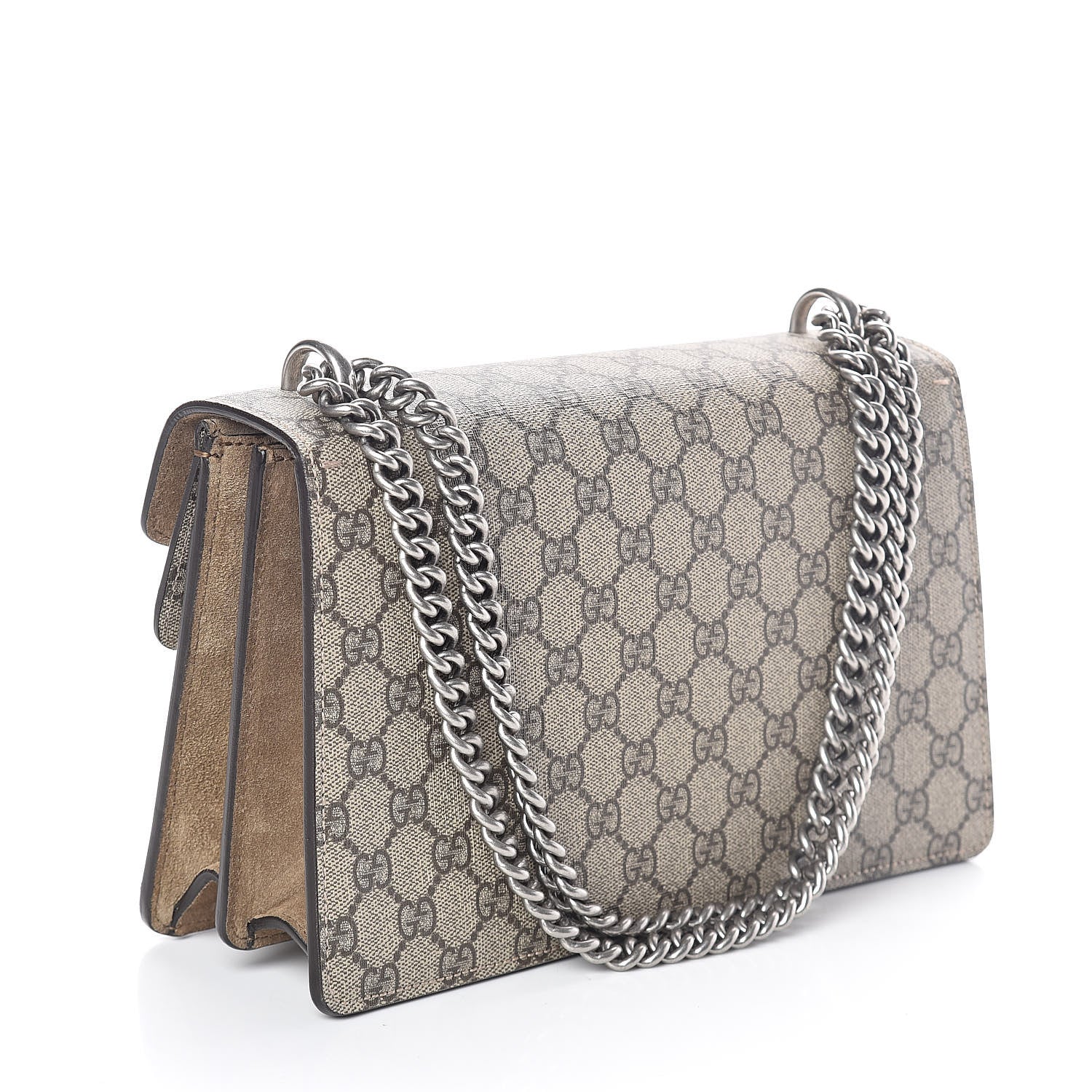 Gucci GG Supreme Monogram Small Dionysus Shoulder Bag Taupe 3 of 9