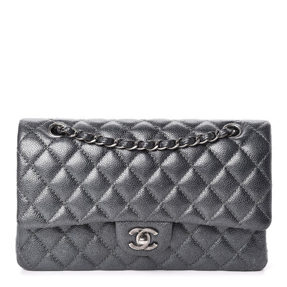 Chanel Pearly Caviar Quilted Medium Double Flap Grey 1 of 10